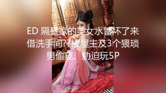 ED 隔壁家的美女水管坏了来借洗手间??被屋主及3个猥琐男偷窥、胁迫玩5P