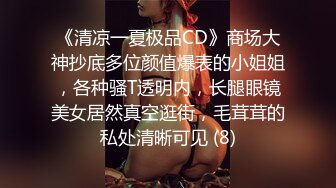 《清凉一夏极品CD》商场大神抄底多位颜值爆表的小姐姐，各种骚T透明内，长腿眼镜美女居然真空逛街，毛茸茸的私处清晰可见 (8)