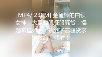 [MP4/ 238M] 金箍棒的白领女神，大屌腹肌征服骚货，操起来猛如虎，顶到子宫骚货求饶救命，颜射！