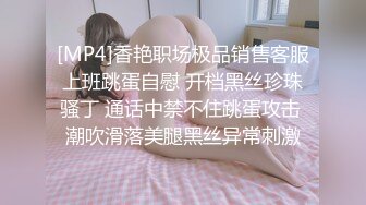 [MP4]香艳职场极品销售客服上班跳蛋自慰 开档黑丝珍珠骚丁 通话中禁不住跳蛋攻击 潮吹滑落美腿黑丝异常刺激