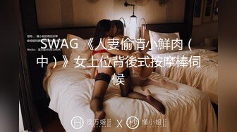 SWAG 《人妻偷情小鮮肉（中）》女上位背後式按摩棒伺候