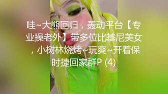 哇~大熊回归，轰动平台【专业操老外】带多位比基尼美女，小树林烧烤~玩爽~开着保时捷回家群P (4)