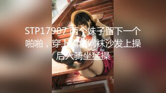 STP17907 两个妹子留下一个啪啪，穿上黑色网袜沙发上操后入骑坐猛操