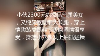 小伙2300元约极品气质美女，又纯又欲腰细大长腿，穿上情趣装高跟鞋，舌吻调情很享受，揉搓小穴沙发上抽插猛操